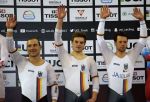 Siegerehrung Teamsprint Weltcup Cali 17.02.2017